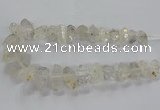 CNG2577 15.5 inches 10*20mm - 15*35mm faceted nuggets white crystal beads