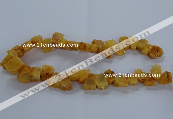 CNG2580 15.5 inches 13*18mm - 15*25mm nuggets druzy agate beads