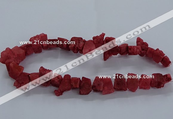 CNG2583 15.5 inches 13*18mm - 15*25mm nuggets druzy agate beads