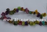 CNG2592 15.5 inches 13*18mm - 15*25mm nuggets plated druzy agate beads