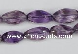 CNG26 15.5 inches 10*20mm faceted nuggets amethyst gemstone beads