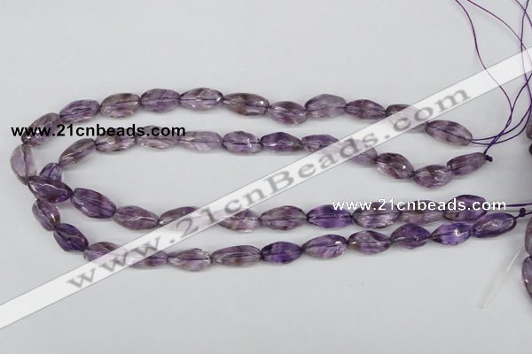 CNG26 15.5 inches 10*20mm faceted nuggets amethyst gemstone beads