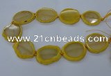 CNG2608 15.5 inches 30*35mm - 40*45mm freeform agate beads