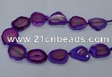 CNG2609 15.5 inches 30*35mm - 40*45mm freeform agate beads