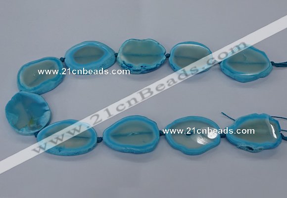 CNG2611 15.5 inches 30*35mm - 40*45mm freeform agate beads