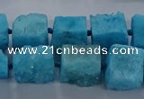 CNG2621 15.5 inches 10*12mm - 14*16mm nuggets druzy agate beads