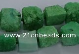 CNG2622 15.5 inches 10*12mm - 14*16mm nuggets druzy agate beads