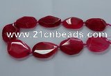 CNG2643 15.5 inches 25*35mm - 30*40mm freeform agate beads