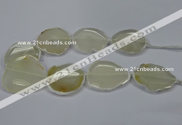 CNG2661 15.5 inches 30*40mm - 40*55mm freeform agate beads