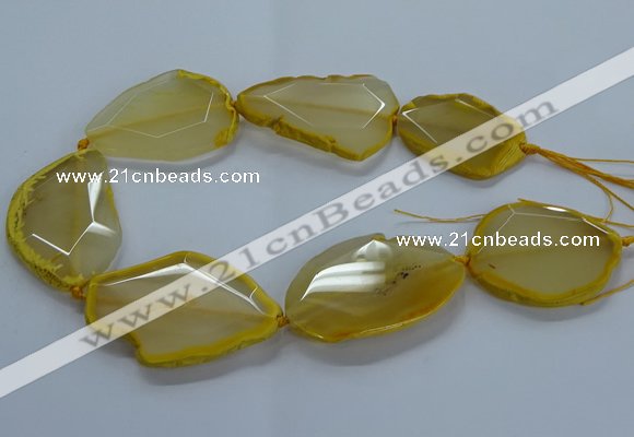 CNG2662 15.5 inches 35*45mm - 40*55mm freeform agate beads