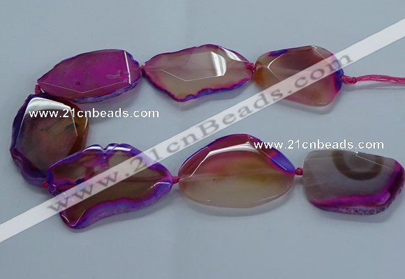 CNG2664 15.5 inches 35*45mm - 40*55mm freeform agate beads