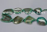 CNG2667 15.5 inches 30*40mm - 40*55mm freeform agate beads