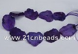 CNG2673 15.5 inches 30*40mm - 40*50mm freeform druzy agate beads