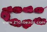 CNG2677 15.5 inches 30*40mm - 40*50mm freeform druzy agate beads
