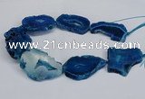 CNG2680 15.5 inches 30*40mm - 40*50mm freeform druzy agate beads