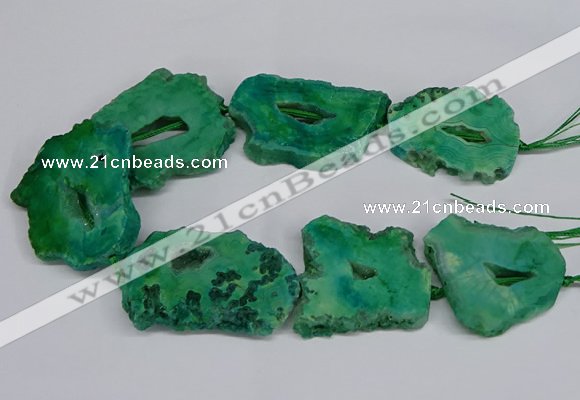 CNG2681 15.5 inches 30*40mm - 40*50mm freeform druzy agate beads