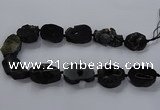 CNG2685 15.5 inches 25*30mm - 30*40mm freeform druzy agate beads