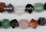 CNG27 15.5 inches 12*12mm faceted nuggets mixed gemstone beads