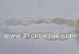 CNG2710 15.5 inches 18*25mm - 25*35mm freeform white crystal beads