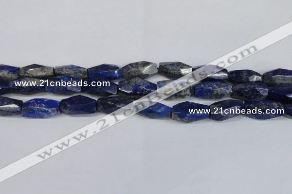 CNG2714 15.5 inches 12*25mm - 14*30mm faceted nuggets lapis lazuli beads