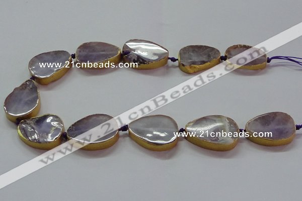 CNG2723 15.5 inches 18*28mm - 20*30mm freeform amethyst beads