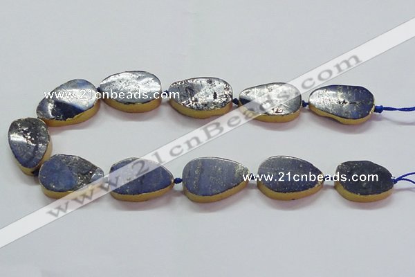 CNG2725 15.5 inches 18*28mm - 20*30mm freeform lapis lazuli beads