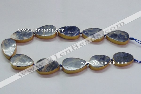 CNG2726 15.5 inches 18*28mm - 20*30mm freeform sodalite beads