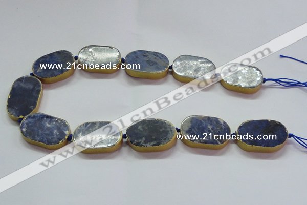 CNG2728 15.5 inches 18*28mm - 20*30mm freeform sodalite beads