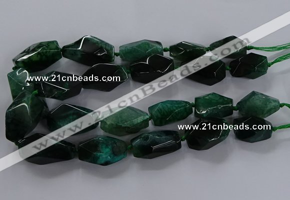 CNG2736 15.5 inches 15*30mm - 20*40mm nuggets agate beads