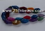 CNG2737 15.5 inches 15*30mm - 20*40mm nuggets agate beads