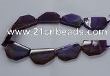 CNG2741 15.5 inches 28*40mm - 30*45mm freeform agate beads