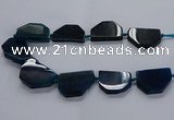 CNG2743 15.5 inches 28*40mm - 30*45mm freeform agate beads