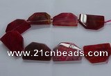 CNG2748 15.5 inches 30*45mm - 35*50mm freeform agate beads