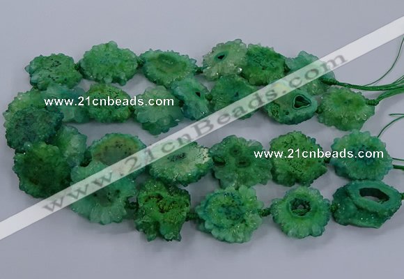 CNG2767 15.5 inches 30*40mm - 45*50mm freeform druzy agate beads