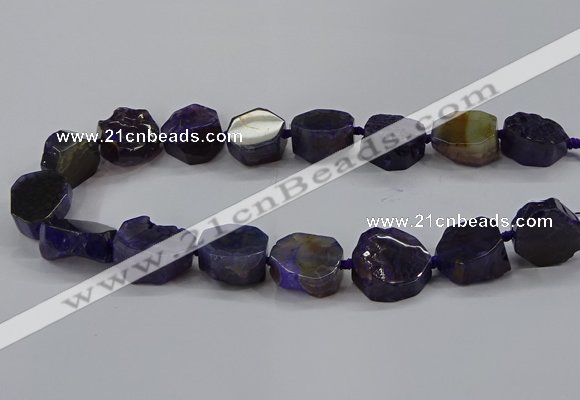 CNG2769 15.5 inches 20*22mm - 22*26mm freeform agate beads