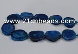 CNG2778 15.5 inches 30*35mm - 35*40mm freeform agate beads