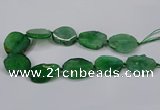 CNG2779 15.5 inches 30*35mm - 35*40mm freeform agate beads