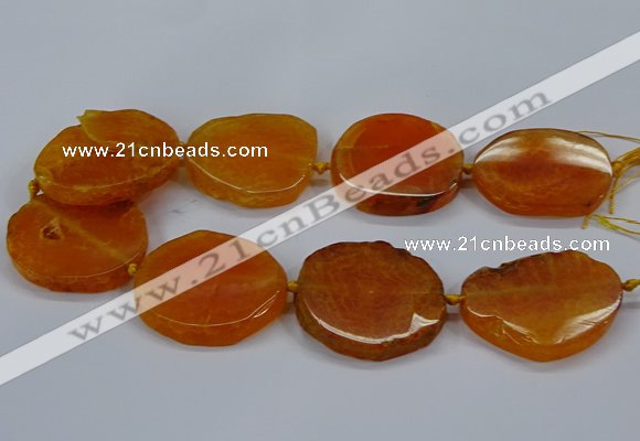 CNG2784 15.5 inches 35*40mm - 45*50mm freeform agate beads