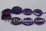 CNG2785 15.5 inches 35*40mm - 45*50mm freeform agate beads