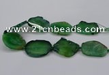 CNG2788 15.5 inches 35*40mm - 45*50mm freeform agate beads