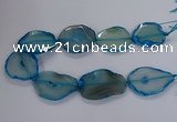 CNG2792 15.5 inches 30*40mm - 40*55mm freeform agate beads