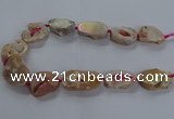 CNG2801 15.5 inches 25*30mm - 30*40mm freeform druzy agate beads