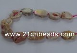 CNG2801 15.5 inches 25*30mm - 30*40mm freeform druzy agate beads