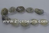 CNG2806 15.5 inches 25*35mm - 30*45mm freeform druzy agate beads