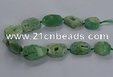 CNG2811 15.5 inches 25*35mm - 30*45mm freeform druzy agate beads