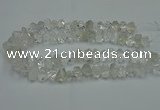 CNG2823 10*14mm - 13*18mm faceted nuggets white crystal beads