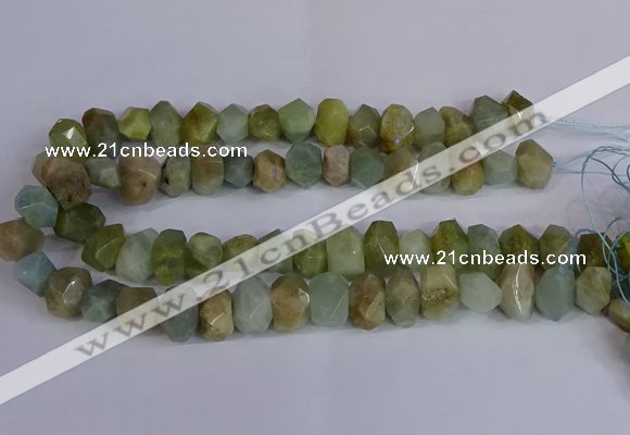 CNG2829 15.5 inches 10*14mm - 13*18mm faceted nuggets aquamarine beads