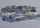 CNG2835 15.5 inches 12*16mm - 22*35mm nuggets blue lace agate beads