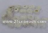 CNG2846 15.5 inches 30*40mm - 45*50mm freeform druzy agate beads