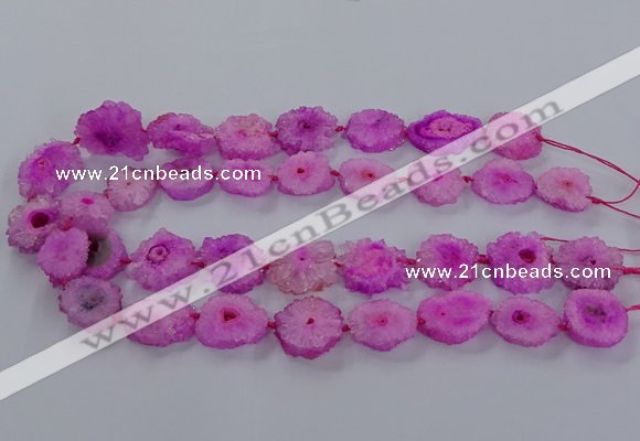 CNG2847 15.5 inches 15*20mm - 25*30mm freeform druzy agate beads